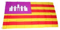 Fahne / Flagge Spanien - Balearen 90 x 150 cm