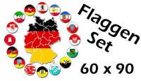 Flaggenset Deutschland 16 Bundesländer 60 x 90 cm