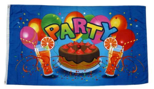 Fahne / Flagge Party Torte Fete 90 x 150 cm