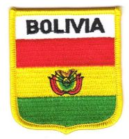 Wappen Aufnäher Fahne Bolivien