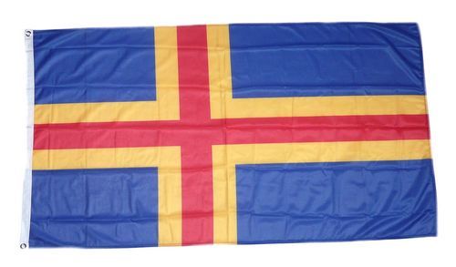 Flagge Aland Hissflagge 90 x 150 cm Fahne Finnland 