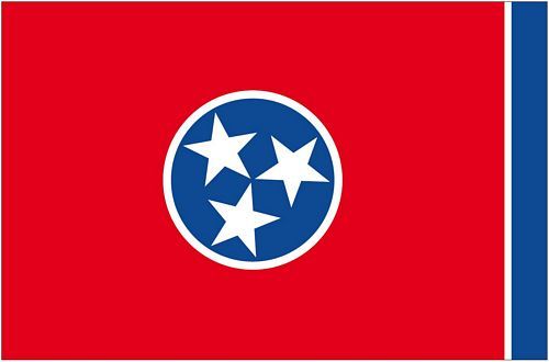 Fahnen Aufkleber Sticker USA - Tennessee