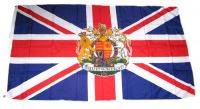 Flagge / Fahne Großbritannien Wappen Hissflagge 90 x 150 cm