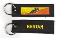 Fahnen Schlüsselanhänger Bhutan