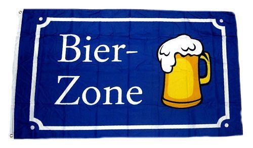 Fahne / Flagge Bier Zone 90 x 150 cm