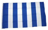 Fahne / Flagge blau / weiß Streifen 90 x 150 cm