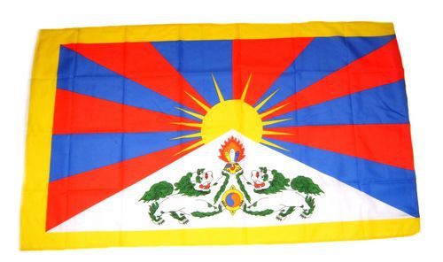 Flagge Fahne Tibet 30 x 45 cm