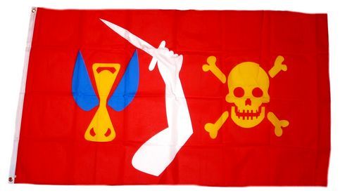 Flagge Fahne Totenkopf Feuer Skull Hissflagge 90 x 150 cm
