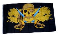 Fahne / Flagge Pirat Gold Säbel 90 x 150 cm