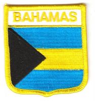 Wappen Aufnäher Fahne Bahamas