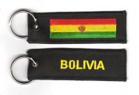 Fahnen Schlüsselanhänger Bolivien