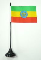 Fahne / Tischflagge Äthiopien 11 x 16 cm Flaggen