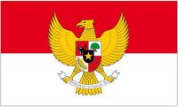 Flagge / Fahne Indonesien Wappen Hissflagge 90 x 150 cm