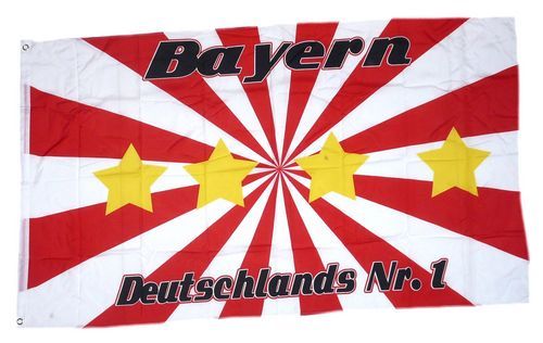 Fahne / Flagge Bayern Deutschlands Nr. 1 90 x 150 cm