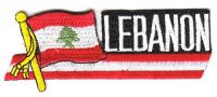 Fahnen Sidekick Aufnäher Libanon