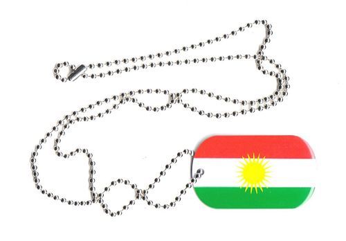 Dog Tag Fahne Kurdistan