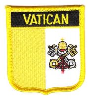 Wappen Aufnäher Fahne Vatikan
