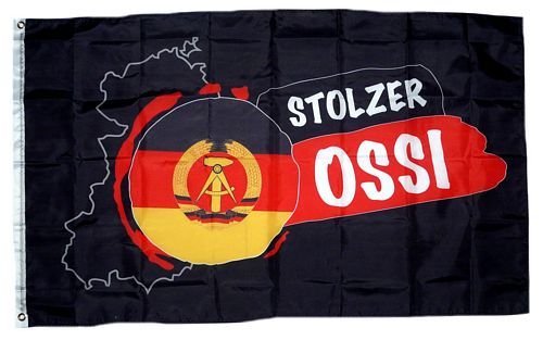 Fahne / Flagge Stolzer Ossi DDR 90 x 150 cm