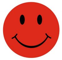 Aufkleber Sticker Smile rot