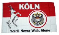 Fahne / Flagge Köln You´ll never walk alone 90 x 150 cm