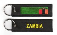 Fahnen Schlüsselanhänger Sambia