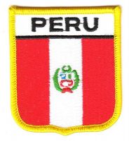 Wappen Aufnäher Fahne Peru