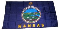 Fahne / Flagge USA - Kansas 90 x 150 cm