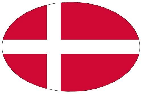 Wappen Aufkleber Sticker Dänemark