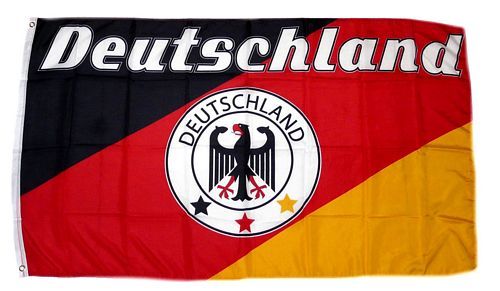 Fahne / Flagge Deutschland Fußball 11 90 x 150 cm