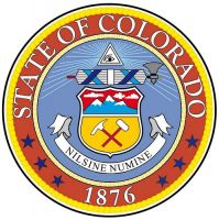 Fahnen Aufkleber Sticker Siegel USA - Colorado