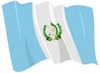 Fahnen Aufkleber Sticker Guatemala wehend