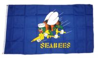 Fahne / Flagge US Navy Seebees 90 x 150 cm