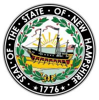 Fahnen Aufkleber Sticker Siegel USA - New Hampshire