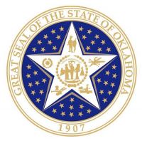 Fahnen Aufkleber Sticker Siegel USA - Oklahoma