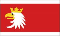 Fahne / Flagge Polen - Woiwodschaft Emland Masuren 90 x 150 cm