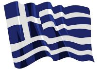 Fahnen Aufkleber Sticker Griechenland wehend