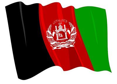 Fahnen Aufkleber Sticker Afghanistan wehend