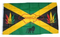Fahne / Flagge Jamaika Hanf 90 x 150 cm