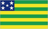 Fahne / Flagge Brasilien - Goiás 90 x 150 cm