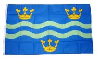 Fahne / Flagge England - Cambridgeshire blue 90 x 150 cm