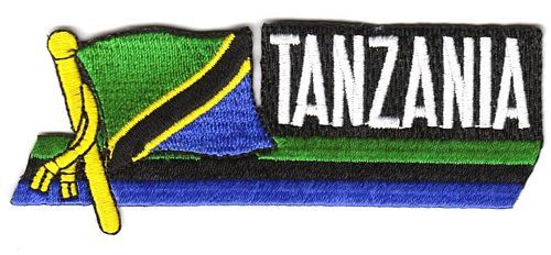 Fahnen Sidekick Aufnäher Tansania