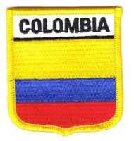 Wappen Aufnäher Fahne Kolumbien