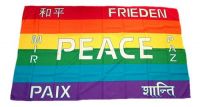 Fahne / Flagge Peace Schrift  30 x 45 cm
