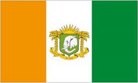 Flagge / Fahne Elfenbeinküste Wappen Hissflagge 90 x 150 cm
