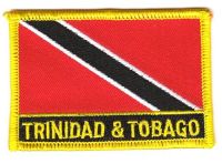 Fahnen Aufnäher Trinidad & Tobago Schrift