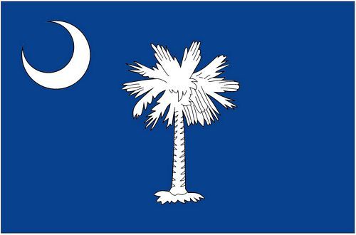 Fahnen Aufkleber Sticker USA - South Carolina