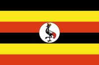 Fahnen Aufkleber Sticker Uganda