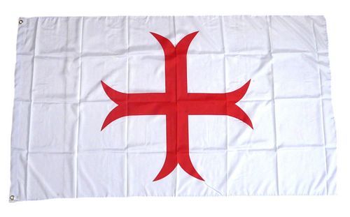 Flagge Fahne Templerkreuz Hissflagge 90 x 150 cm 