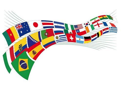 Internationale Fahnenkette 17 m Flaggenkette, Flaggenketten, Sonderformate