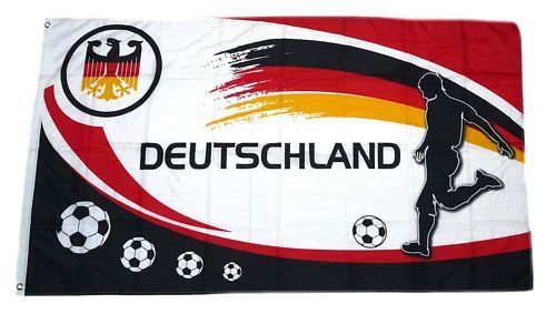 Fahne / Flagge Deutschland Fußball Fan 150 x 250 cm